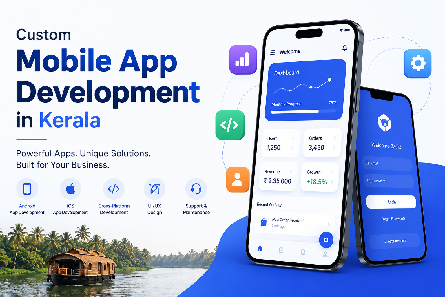 Custom mobile app development in Kerala